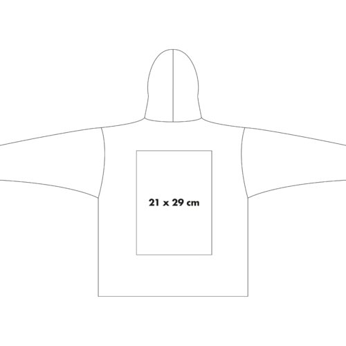 Baumwoll-Sweatjacke mit Kapuze und durchgehendem Reißverschluss.