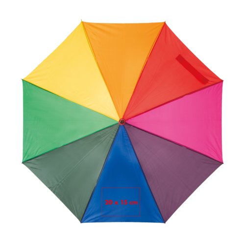 XL-Regenschirm mit Holzgriff und Automatikfunktion.