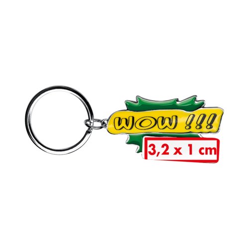 Metall-Schlüsselanhänger mit Ring.