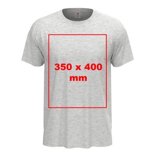 Graues Baumwoll-T-Shirt mit kurzen Ärmeln und Rundhalsausschnitt.