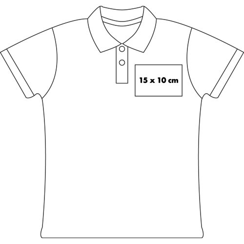 Polohemd aus Baumwolle für Damen mit Knopfleiste.