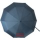 Blauer Automatik-Taschenschirm mit Bezug und Griff.
