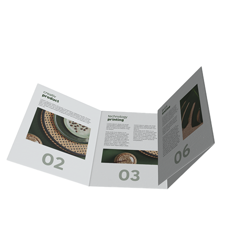 Bild Falzflyer DIN A6 6-seitig