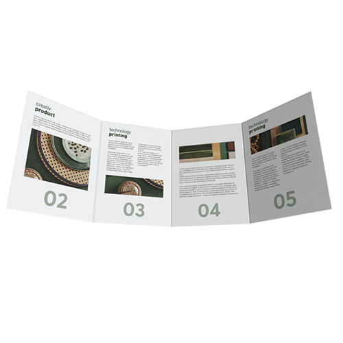 Bild Falzflyer DIN A7 6-seitig