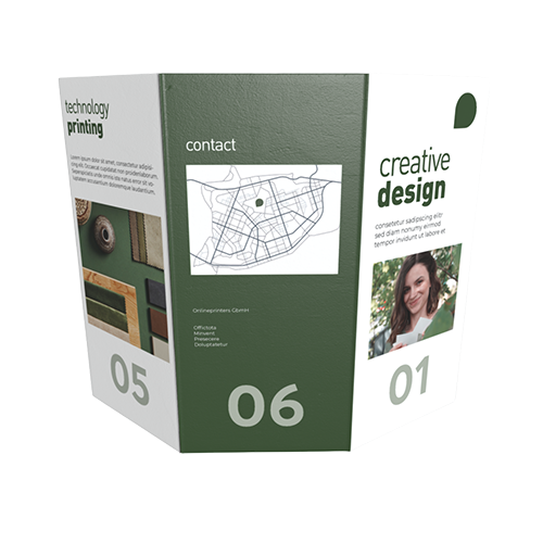 Bild Falzflyer DIN lang 6-seitig