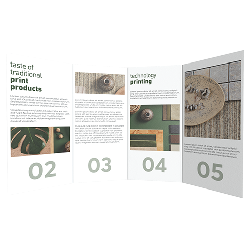 Bild Falzflyer DIN lang 8-seitig