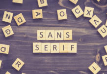 Sans Serif - Schrift ohne Serifen